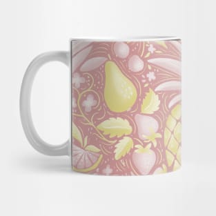 pink and yellow summer cocktail pattern Mug